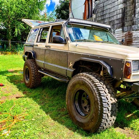 Front And Rear Elite Steel Fender Flares Jeep Cherokee Xj And Door