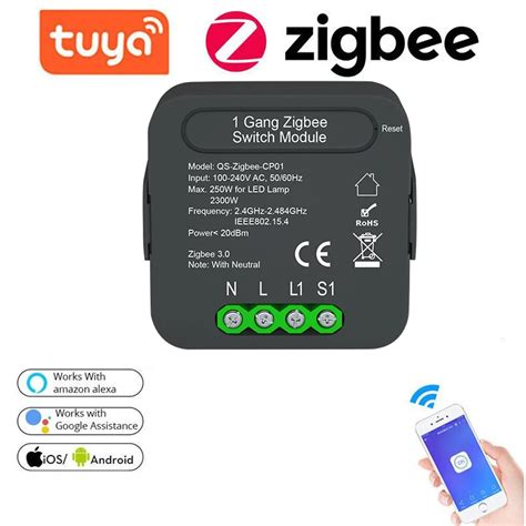 Qs Zigbee Cp Tuya Zigbee Intelligent Switch Module Intelligent Home