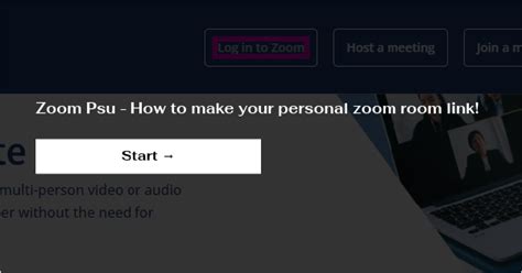 Zoom Psu How To Make Your Personal Zoom Room Link