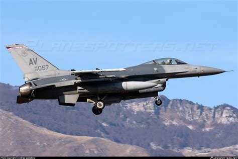 89 2057 United States Air Force General Dynamics F 16c Fighting Falcon Photo By Andrea Spoladore