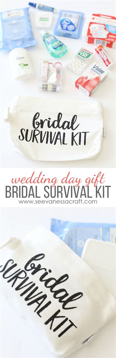 Bridal Survival Kit For Wedding Day With Cricut Glitter Iron On Vinyl