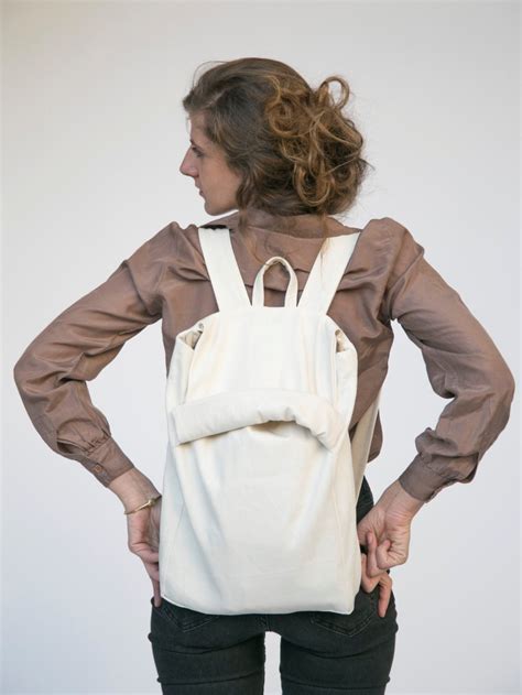 Canvas Backpack Laptop Backpack Canvas Bag White Backpack - Etsy