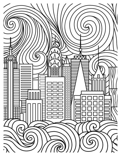 New York Coloring Pages Fun And Creative