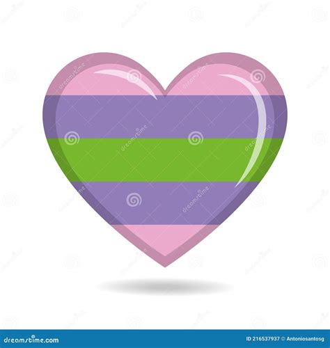 Trigender Pride Flag Cartoon Vector 222061635