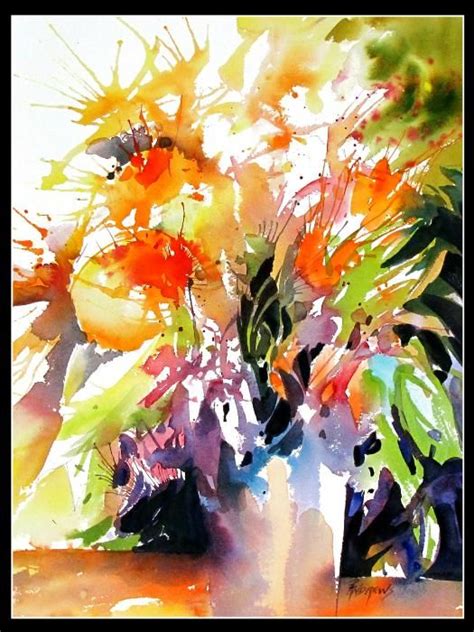 Yessy Art Watercolor Flowers Paintings Flower Painting Floral