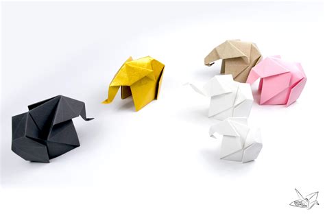 Origami Elephant Tutorial - Paper Kawaii