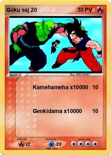 Pokémon Goku ssj 20 20 Kamehameha x10000 Mi carta pokémon