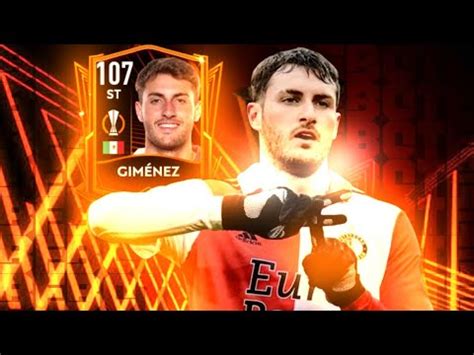 SANTIAGO El Bebote GIMÉNEZ con su NUEVA CARTA a 107 de FIFA MOBILE