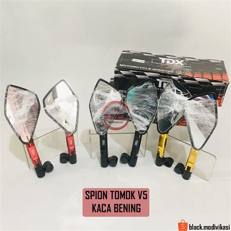 Jual Spion TOMOK V5 Kaca Bening TDX Kaca Spion Motor NMAX AEROX LEXI