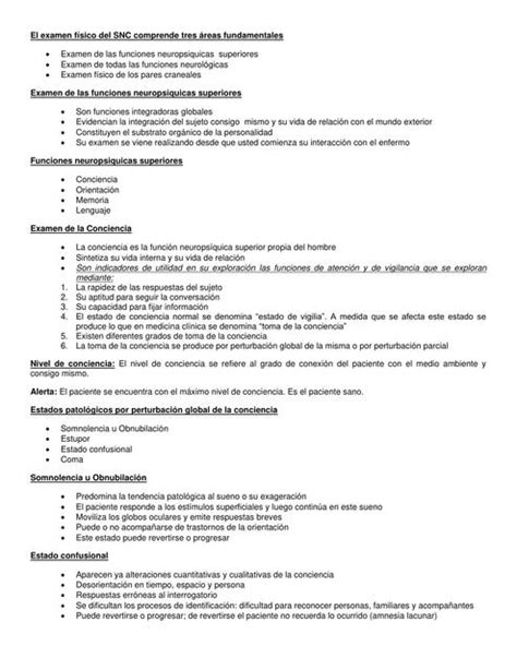 Examen F Sico Del Sistema Nervioso Roxana Gonzalez Udocz