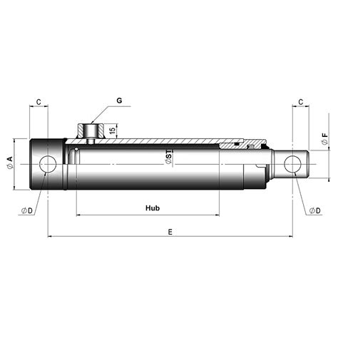 Einfachwirkende Hydraulikzylinder