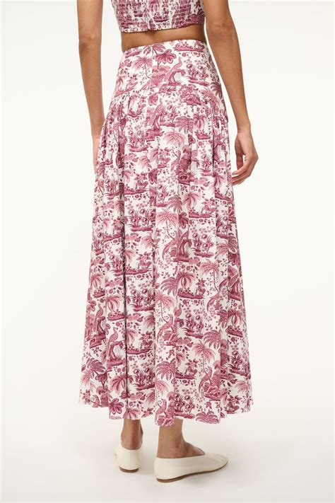 Staud Procida Skirt Bordeaux Toile