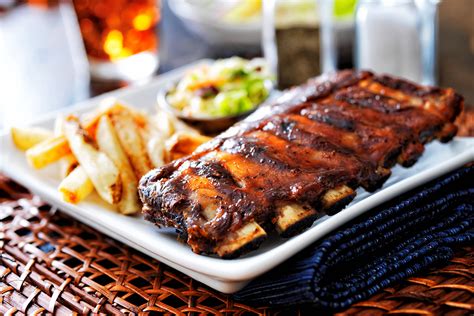 BBQ Ribs with French Fries – Kinder Pizza