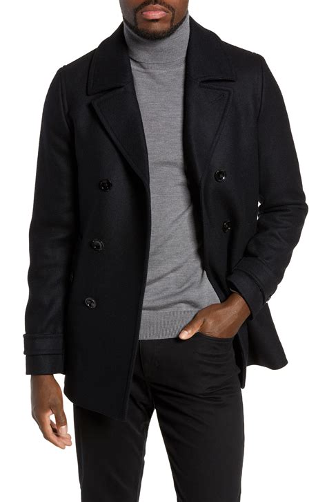 Ted Baker London Grilled Wool Blend Peacoat 287 Nordstrom Lookastic