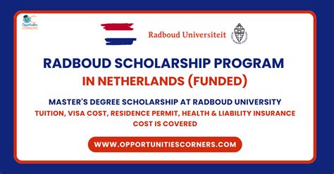 Radboud Scholarship Program 2025 26 In Netherlands Funded