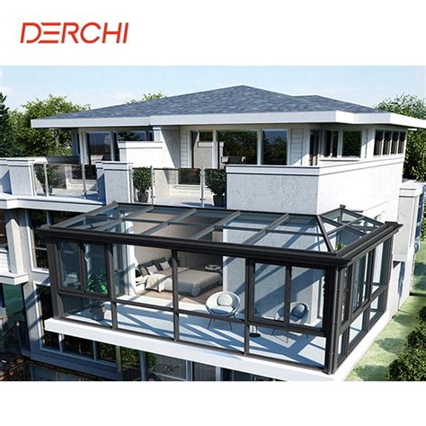 Luxury Prefab Insulated Sunrooms Glass Houses Aluminium Sun Room