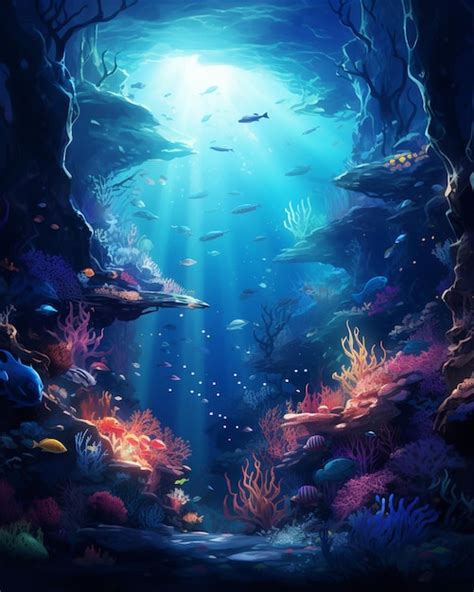 Premium Ai Image There Is A Very Large Aquarium With Many Different