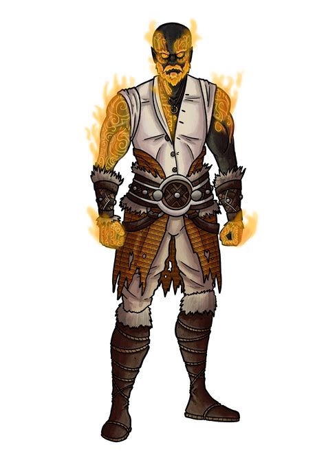 Fire Genasi Monk