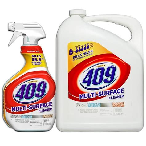 Formula 409 Multi Surface Cleaner Original Scent 32 Oz Spray Bottle And 180 Ounce Refill