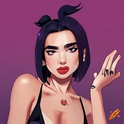 Dua Lipa Anime Character On Craiyon