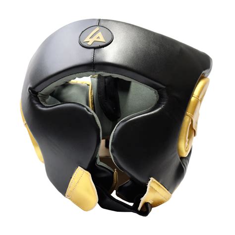 Last Punch Black & Gold Heavy Duty Cheek Protection Training Boxing ...