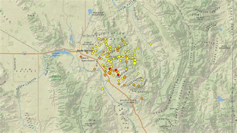 Idaho Earthquake Fault Lines Map