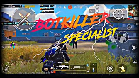 Botkiller Specialist PUBG Montage 1v3 BGMI YouTube