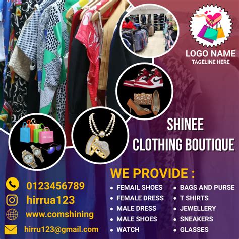 Clothing Fashion Boutique Flyers Template Postermywall