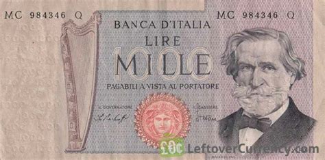 Italian Lira banknotes - Exchange yours now