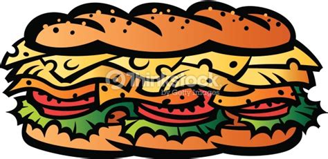 Sub Sandwich Vector at GetDrawings | Free download