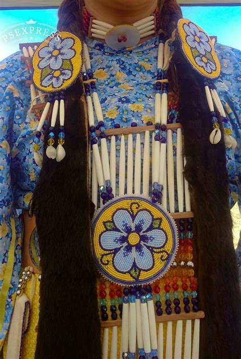 Floral Style Native Beadwork Made For A Southern Traditional Dancer Calicreations