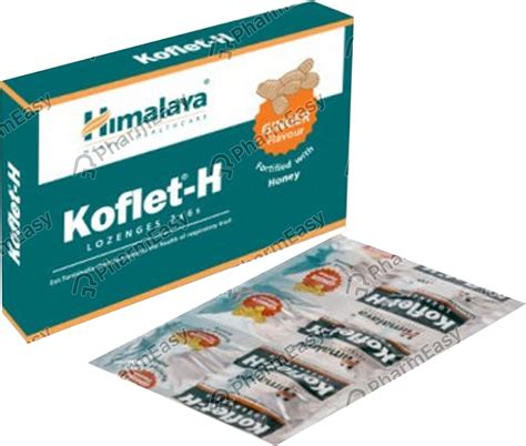 Buy KOFLET H LEMON FLAVOUR STRIP OF 6 LOZENGES Online & Get Upto 60% ...