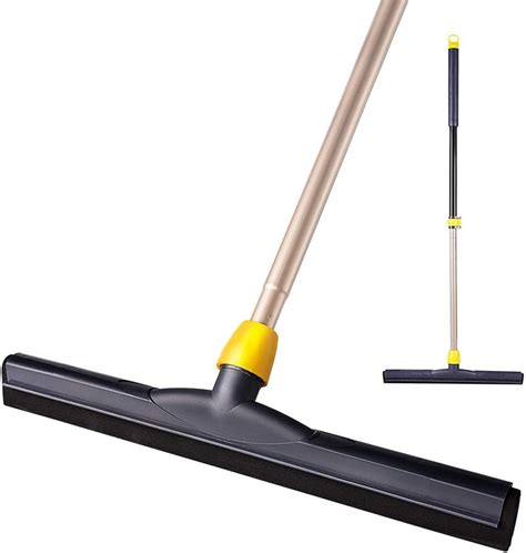 Yocada Floor Squeegee Scrubber 54in Long Adjustable Telescopic Pole ...