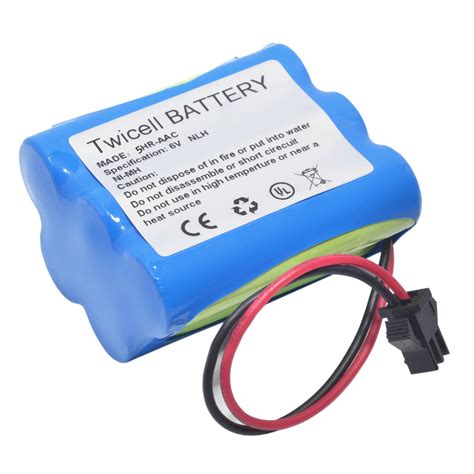 6V 2000mAh Ni MH Rechargeable Replacement Battery Medical For Twicell