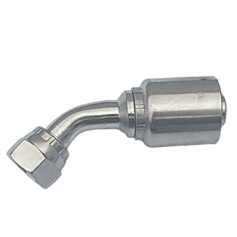 Conector Codo 45º Rosca ORFS Cara Plana Seal Lok Hembra 1 2 Manguera