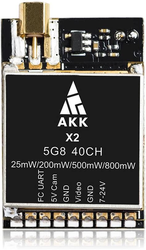 AKK X2M 5 8Ghz 40CH 0 01mW 25mW 200mW 500mW 800mW Switchable FPV