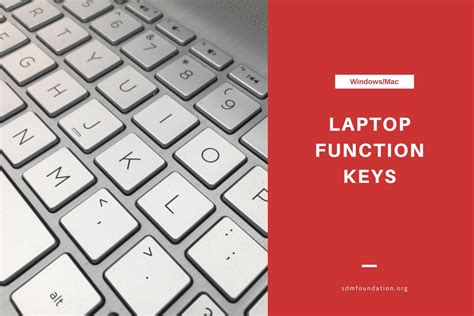 What do my laptop function keys do? – SDM Foundation