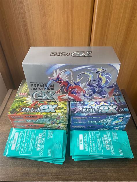 ポケモンカード バイオレット2box スカーレット2box トレーナーbox プロモカード12パック シュリンク付｜paypayフリマ