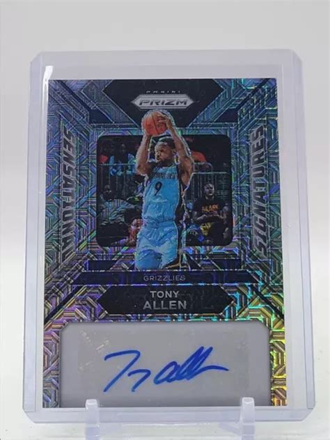 Tony Allen Panini Prizm Sensational Mojo Autografo Auto Eur