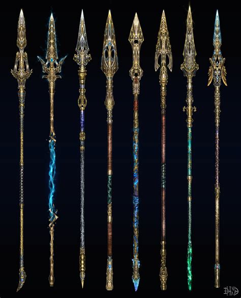 Artstation Spear Gungnir Fantasy Sword Fantasy Armor Fantasy