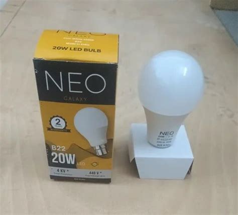 B Neo Galaxy W Aluminum Led Bulb K Cool White At Rs Piece