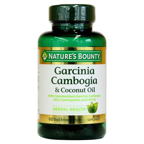 Comprar Nature s Bounty Garcinia Cambogia Óleo de Coco 60 Cápsulas