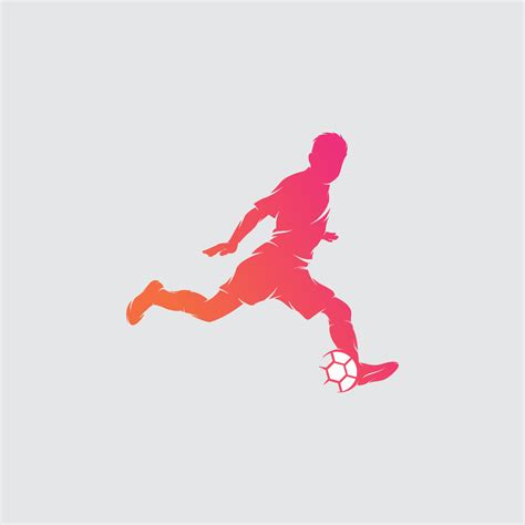 A football player logo design 11154303 Vector Art at Vecteezy