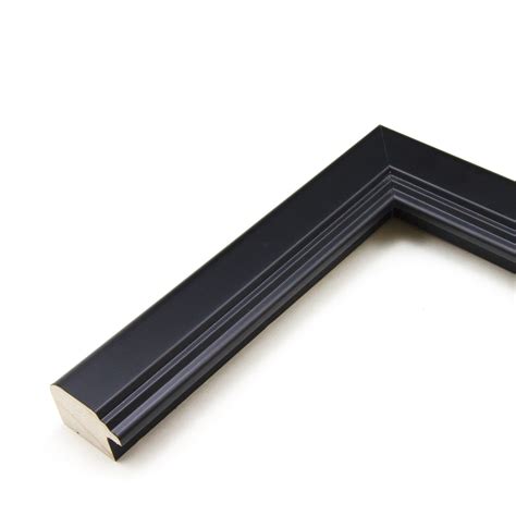 Black 1 1 8 Inch Wide Picture Frame Moulding In Lengths 201 201R M