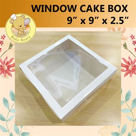 White Window White Cake Box X X Kuih Lapis Window Kotak Kuih