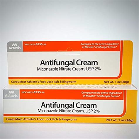 Actavis Alpharma Miconazole Nitrate 2 Antifungal Cream 1 Oz