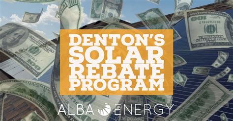 City Of Dentons Solar Rebate Program Alba Solar Energy