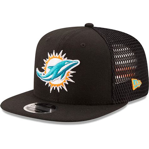 New Era Miami Dolphins Black Mesh Fresh 9fifty Adjustable Hat