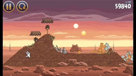 Angry Birds Star Wars Level 1 8 Tatooine Walkthrough YouTube