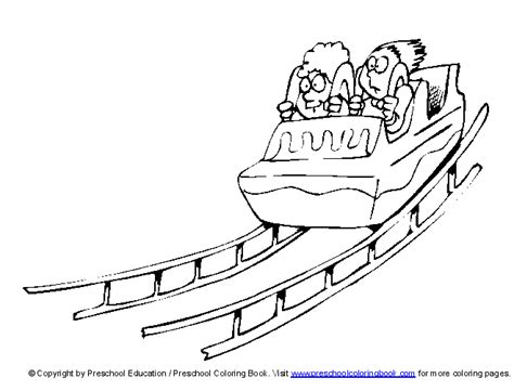 Coloring Pages Colorear Park Atracciones Amusement Parques Para Fair